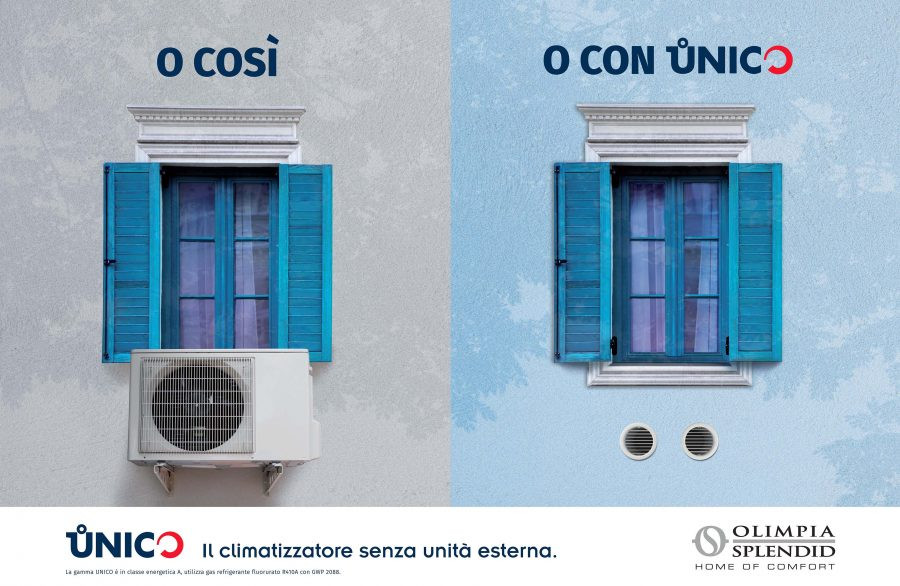 È on air la nuova campagna per i climatizzatori Unico di Olimpia Splendid firmata da PG&W e Initiative