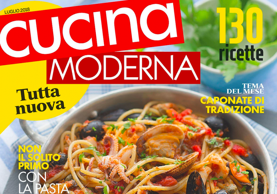 Oggi il mensile Cucina Moderna è in edicola completamente rinnovato nella grafica e nei contenuti