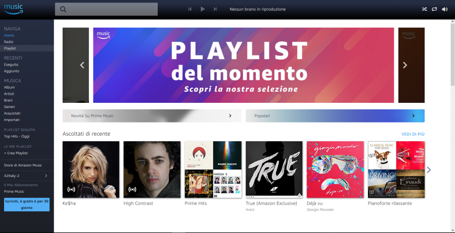 Debutta in Italia Amazon Prime Music, musica gratis per gli abbonati Prime