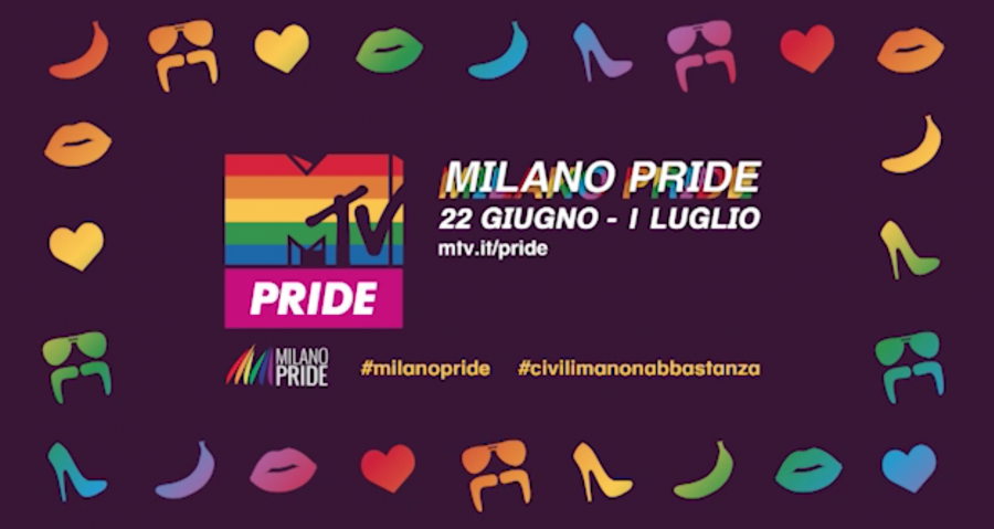 Mtv è Official Media Partner della Milano Pride Week da domani al 1° luglio