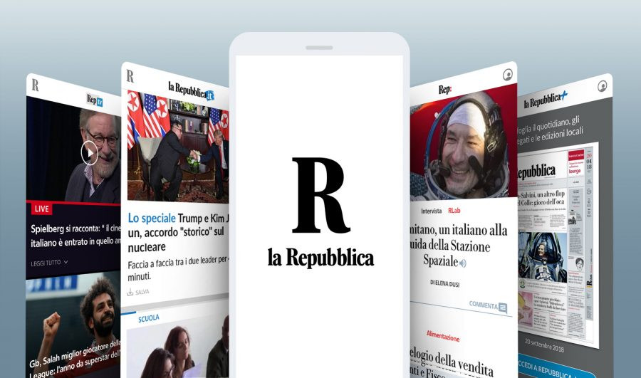 Repubblica lancia la nuova app; per il sito 3 milioni di lettori giornalieri a giugno