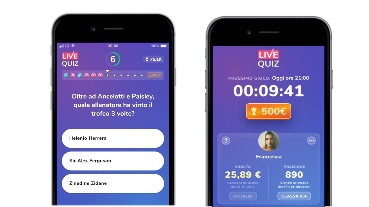 L'app Live Quiz entra nel network della concessionaria Mediamond