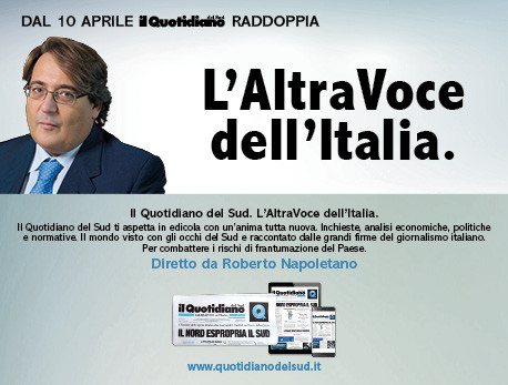 Roberto Napoletano firma L’AltraVoce dell’Italia, da domani in 20.000 copie anche come dorso de Il Corriere del Sud. La raccolta  è stata affidata alla Manzoni & C.