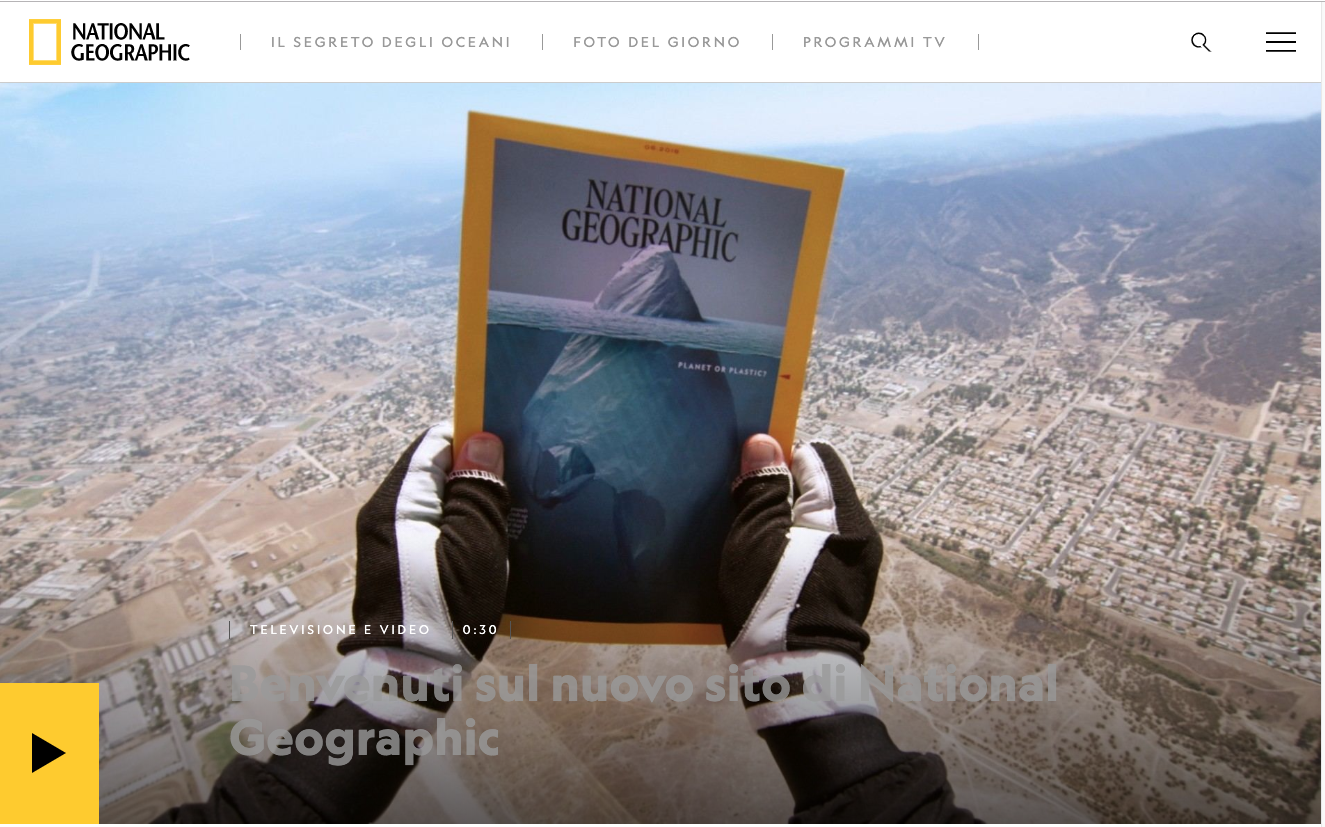 Nasce il nuovo sito di National Geographic