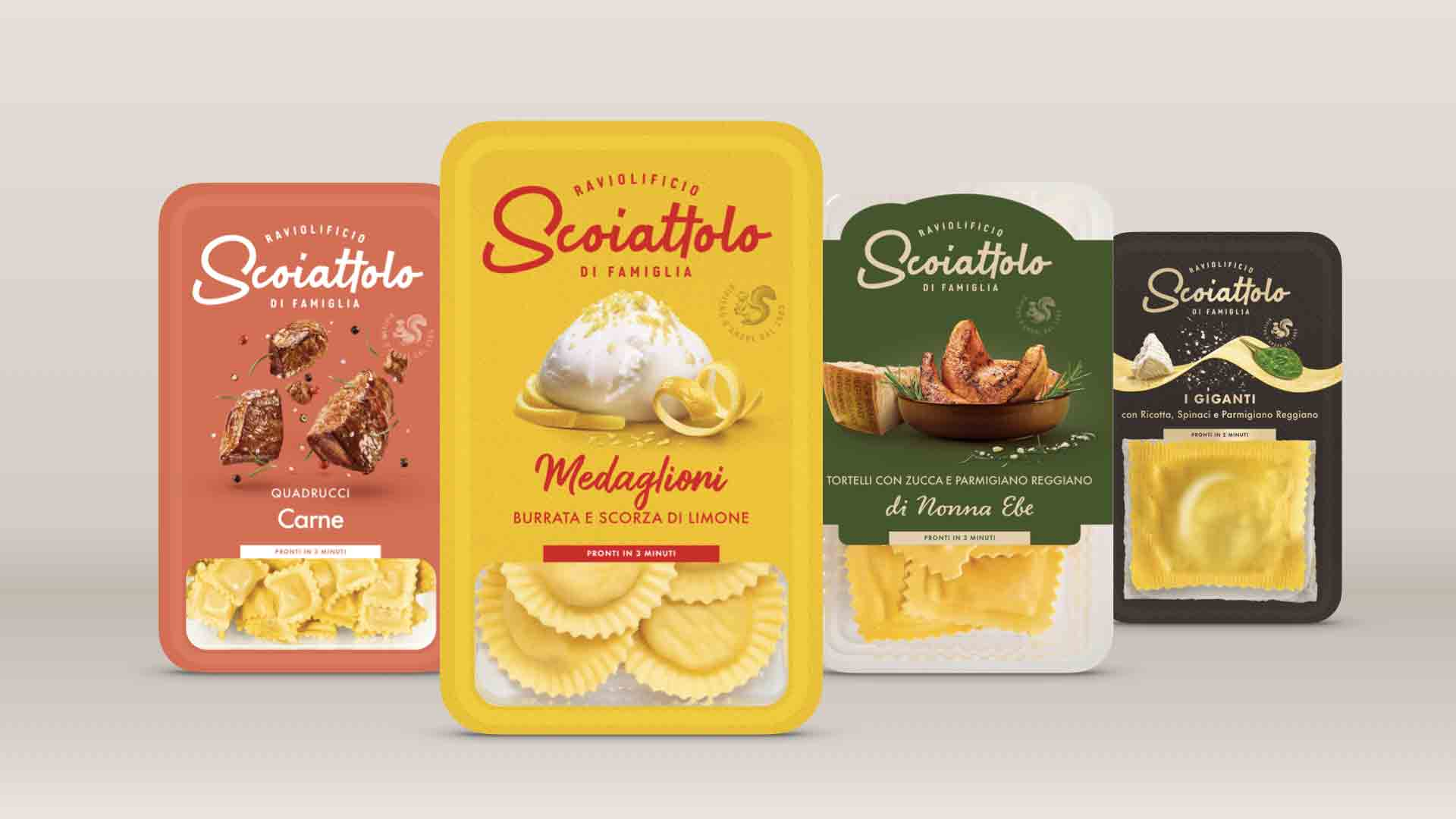 Raviolificio Scoiattolo presenta il restyling a cura di Robilant e le nuove linee di prodotto